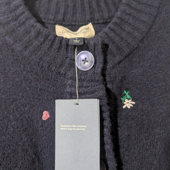 Universal Thread | Women's Floral Embroidered Button-Front Cardigan - Picture 9 of 14